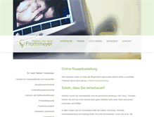 Tablet Screenshot of dr-frommeyer.de